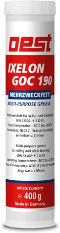Detec Mehrzweckfett Schmierfett Kartusche Fettkartusche IXELON GOC 190 400g