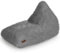 Green Bean Sitzsack Felloptik Indoor 150x100x100cm mit 220 Liter EPS-Perlen Füllung - Kuschelig Weich Waschbar - Drinnen Stoff Bodenkissen Liegekissen Sitzkissen Grau