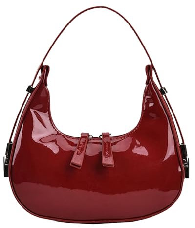 Leder-Hobo-Tasche, Stilvolle Leder-Boho-Chic-Tasche, Wildleder-Hobo-Geldbörse Mit Reißverschluss Und Griff, Leichte, Schicke Damen-Slouchy-Tasche, Böhmische Schulterhandtaschen Für Ausgehen, Arbeiten