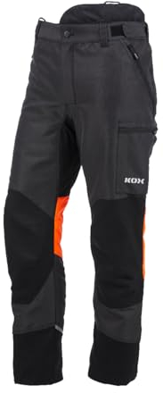 KOX Schnittschutzhose Duro 3.0 Anthrazit/Orange Gr. 48