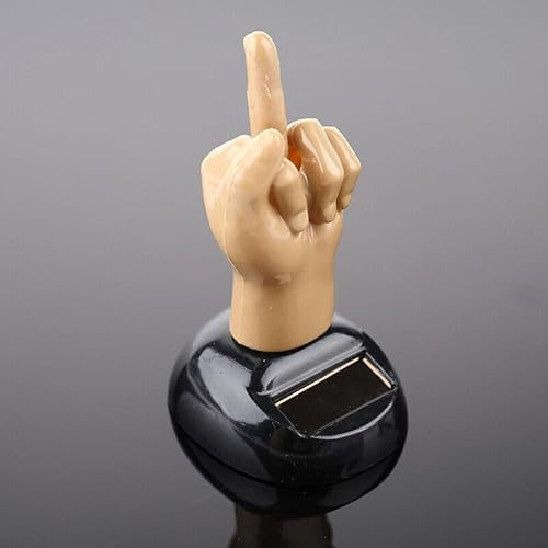 Solar Powered Mid Finger Shaking Duck Figurine, Solar Dancing Figurines, Dashboard Bobbleheads, Solar Power Kits, Unisex Adult