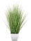 CREATIV green großer künstlicher Grasbusch 77cm im weißen Kunststofftopf I naturgetreues Wildgras im Topf I Pampasgras für Innen I hochwertige & dekorative Dekopflanze I Sichtschutz Indoor