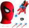 Niumowang Launcher Handschuh, Handgelenk Spielzeug Set, Karneval Maske, Hero Handschuhe, Cosplay Masken für Kinder Erwachsene, Cosplay Glove Launcher, Kinder Geschenk (Rot)