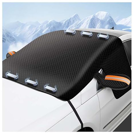 ARRYEDCN Auto Windschutzscheiben Abdeckung, für Audi A3 Sportback 2008-2024 2025 Frostschutz Auto Frontscheibe Abdeckung Winter windschutzscheiben Abdeckung,B