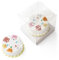Odoria Casa de Muñecas Tarta Cumpleaños: Escala 1/12 Miniatura Postre Hojaldre Panadería para Cocina Picnic Fiesta - Mini Pastel Horneado Comida Realista Resina Blanco 2Pzs
