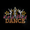 MAYJOYDIY Rhinestone Iron-on Transfer, Dance Design with Music Notes, 29.7 x 21 cm, DIY Clothing Patch for T-Shirt Jacket Bag Jeans Decoration