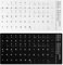 4 Stück Tastatur Aufkleber Sticker Deutsch, Deutsche Tastaturaufkleber, Universal Tastatur Aufkleber, Tastatur Aufkleber Deutsch, Ersatz Laptop Aufkleber Für Pc/Laptop & Notebook (2 Schwarz 2 Weiß)