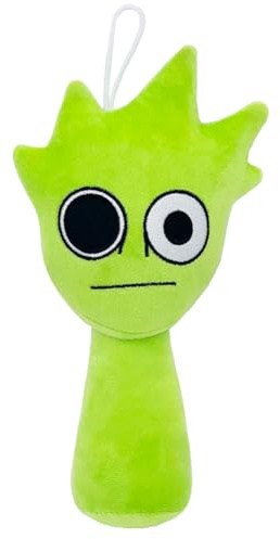 Kouipoie Sprunki Plüschtier,7.8 Weiches Kuscheltier für Kinder & Erwachsene,Lustiges Sprunki Plush Spielzeug als Geschenk zu Geburtstag,Ostern,Sprunki Toys Fans Lieben Es. (Green C)