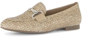 Gabor Damen Slipper, Frauen Slipper, Mokassins,Leder-Sohle,Cherry,Merlot,Sport-Dynamic,g-Weite,glatt-Leder,antikrosa,Sand/steppa,42.5 EU / 8.5 UK