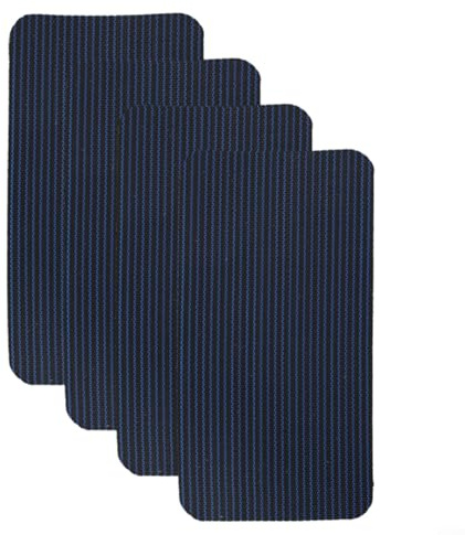 4 Piece Pool Cover Repair Kit Sturdy Patches for Quick Fixes on Torn or Damaged Swimming Pool Safety Covers (Blue)