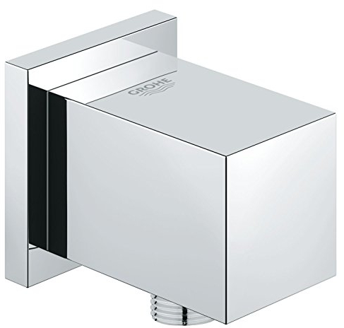 GROHE Euphoria Cube - Wandanschlussbogen (Außengewinde, Eigensicher gegen Rückfließen, langlebige Oberfläche), chrom, 27704000