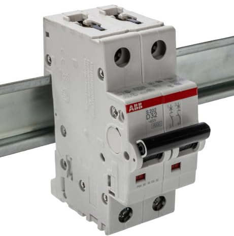 ABB S200 Miniaturüberlastschalter Typ D, Pol 2-polig 32A 400V ac, Abschaltvermögen 6 kA System Pro M Compact 125 V dc