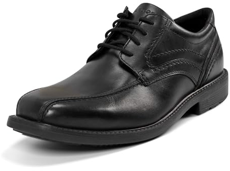 Rockport Men's Style Leader 2 Bike Toe Oxford Black Waxed Calf 11.5 M (D)-11.5 M