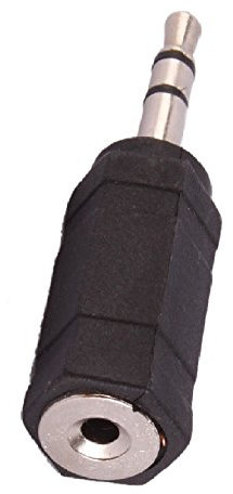 REY Adaptador Convertidor Mini Jack 2.5mm Hembra a 3.5mm Macho
