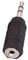 REY Adattatore da jack femmina da 2,5 mm a jack maschio da 3,5 mm, Nero