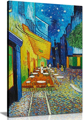 Vincent Van Gogh The Cafe? Terrace On The Place Du Forum Canvas Wall Art Picture Print (12X8)
