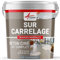 Béton ciré sur carrelage, cuisine, salle de bain, mural, sol, plan de travail, décoratif, revêtement, douche, kit - 2 m² (en 2 couches) Chartreux - Gris - ARCANE INDUSTRIES