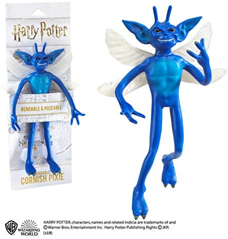 The Noble Collection Bendable Cornish Pixie Figure by Officially Licensed 7in (18 cm) Harry Potter Bendable Toy Posable Collectable Chamber of Secrets Doll Figure - for Kids & Adults