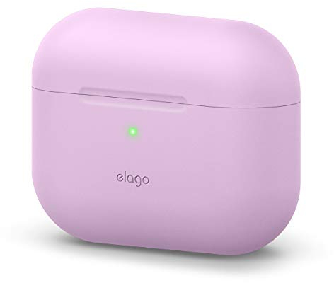 elago Original Silicone Case Kompatibel mit AirPods Pro Hülle Ladecase - 360 Grad Rundum Schutzhülle, Hochwertige Silikonhülle [Passform Getestet] (Lavendel)