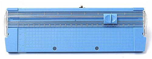 Papierschneider Guillotine mit Schneide zum Schneiden und Falzen von geraden Linien auf A5, A4 und kleineren Papierformaten, für Scrapbooking, Kartenmachen und Basteln