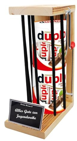 Geschenk zur Jugendweihe duplo Riegel Geschenkset - Eiserne Reserve Gitterkäfig mit Säge - Jugendweihe Geschenk Geschenke zur Jugendweihe -s- Alles Gute zur Jugendweihe