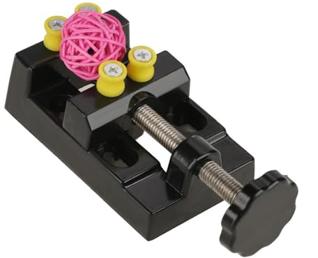 Universal Mini Taladro Prensa Vise Abrazadera, Aleación de Aluminio Plano Abrazadera Apertura Paralelo Mesa Vise, DIY Escultura Artesanía Talla Cama Herramienta para Reparación de Relojes Escultura