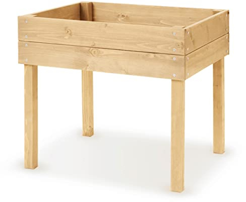 matrasa Kinderhochbeet - Hochbeet aus Holz für Kinder - Kinderbeet Pflanzbeet Gemüsebeet 50x45x45cm