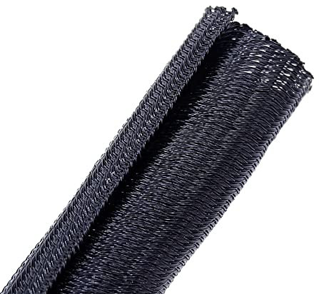 ETOPARS Expandable Braided Sleeving Wire Braided Split Sleeving Cable Loom Tubing Cable Cord Protector Sleeve Flexible Insulated Self Closing Diameter 13mm Length 3 Meters