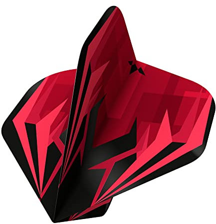 Mission Atmosphere 5XF3834 Dartflug, 100 Mikron Premium, extra stark, Standard Nr. 2, Schwarz und Rot