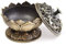 Bouddha Chinois Alliage brûleur d'encens Fleur de Lotus Porte-encens encensoir à la Main pour Bouddhiste décoration de Bureau à Domicile Deft Design