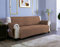 sevi's Sofa überzug 3 Sitzer - Sofabezug Wasserdicht Kratzfest - Couch Überzug Reversibel Fleckenresistent - Sofa Cover für Katzen und Hunden - Hellbraun