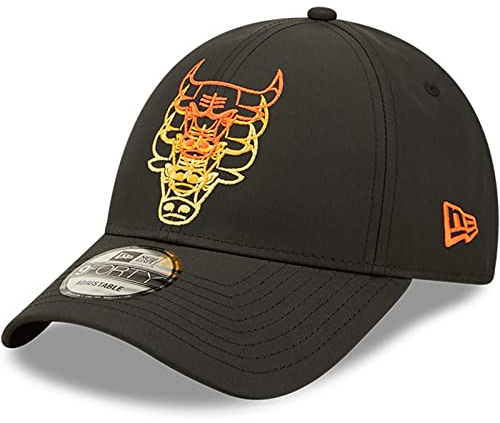 New Era NBA 9FORTY Cap Chicago Bulls Stacked Logo Black