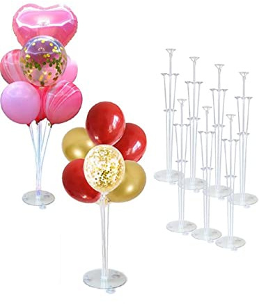 Balloon Stand Kit for Table Decoration - Tower Stand for Birthday, Wedding, Graduation, Baby Showers, Congratulations, Communion, Christening Decorations (2 Sets)