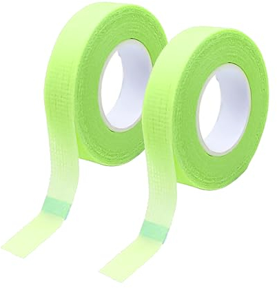 Aeuezxx Wimpern Tape, 2 Rollen Wimpernverlängerung Band, Wimpern Tapeband, Wimpern Isolations Klebeband, Wimpernklebeband, Wimpernverlängerungswerkzeuge(Grün)