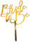 Gold Acrylic ‘Bride to Be’ Cake Topper - Ideal for Hen and Bachelorette Parties