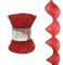 COSE DA CASA Nastro nastrino Onda Spirale Rosso per Decorazioni addobbi Albero di Natale Natalizi in Tessuto Moderno e Particolare Rotolo cm180