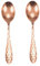 EnerMagiX Kupferlöffel, 99,9 % reines Kupfer, lange Suppenlöffel, Dessertlöffel, Tischlöffel für Zuhause, Küche und Restaurant (zwei Sets)