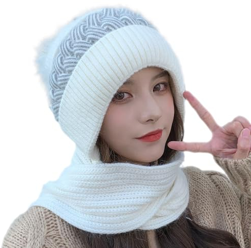 C'est TT Grobstrick Mütze Damen Herren Beanie Damen, Mütze Herren, Wintermütze, Warme Wintermütze Grobstrick mit Innenfutter Warm Strickmütze für Winter Warm Wintermütze für Herren und Damen