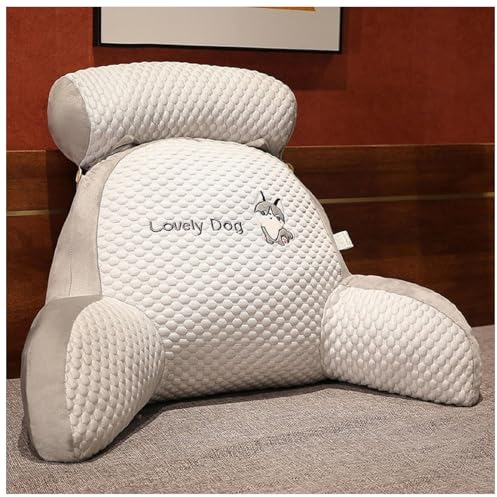 GLSAYZU Chill Wave Rückenkissen,Mivoza Rückenkissen,Chill Wave Kissen,Rückenkissen Sofa,Chill Kissen,Rückenkissen,Bequemes Kissen Mit Abnehmbarer (Grau, L(60 x 45 x 20 cm))