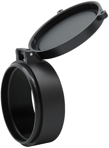 TacFirst LensCap Objektivschutzkappe LC1 Abdeckung für Zielfernrohre Klappdeckel Fernglas (Schwarz, 67)