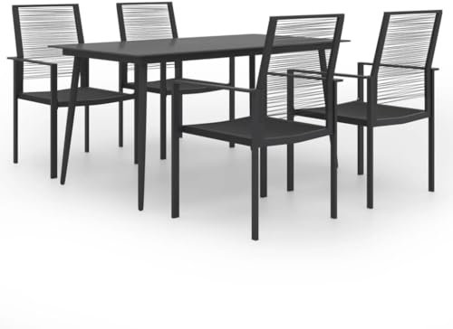 FUDUGEHMIOFWFJJ glasplatte Tisch,küchentisch klein,Tisch mit 4 stühlen Set,5-TLG. Garten-Essgruppedining Table Set 4 Chairs,bistrosets,Patio Tisch und stühle Set,