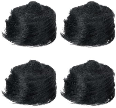 Furry Faux Precut Strips,Asudaro 4Pcs Kunstfell Band Furry Faux Craft Plüschstoff Kunstfell Bordüre Weich und Flauschig Fellband Breite DIY Dekoband Plüsch Trim Stoffroll,5CM*1.5M Schwarz