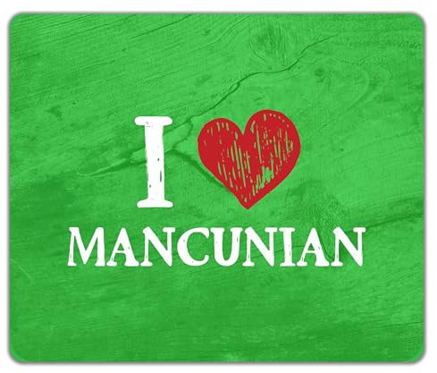 Shopagift I Love Mancunian Mouse Mat Pad Manchester United City 24cm x 19cm