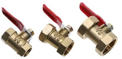 BIRXPMOS Brass Ball Valve1/8 1/4'' 3/8'' 1/2'' Male to Female Thread Pipe fitting Adapter For Water air Tube SUNBOOOYIN(Female to Female,3/8)