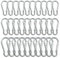 Eupneicu 30 Pcs Carabiner Clips, Aluminum Carabiner, 3 Sizes, For Hammock Punching Bags Swing Chairs Gym Equipment Camping Hiking [Silver]