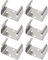 VGOL 6 Piezas de Soportes de Batería de Acero con Resorte Clips de Batería de 9 V Clip de Acero Montado en El Cuerpo de La Batería PP3 para Una Fijación Segura de La Batería (27,5x17x19,70mm)