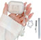 Mrltau Kompatibel mit AirPods 4 Hülle, mit Airpod Reinigungsset, 3D Kristall-Schleifen-Design, Schockabsorbierend, Süß Schlüsselanhänger für AirPods 4 Case