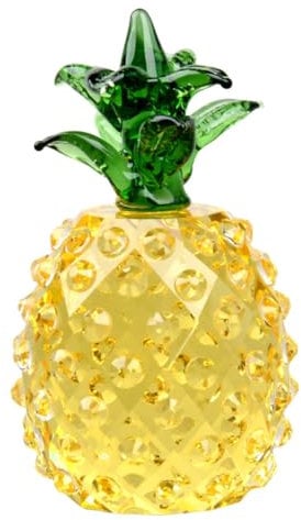Ciieeo 1pc Crystal Pineapple Ornaments Shelves Pink Corer Olive Green Ornaments Red Pool Float Pineapple Pillow Fruit Juice Lantern Pineapple Stuff Pineapple Wallpaper Decor Solar Citrine