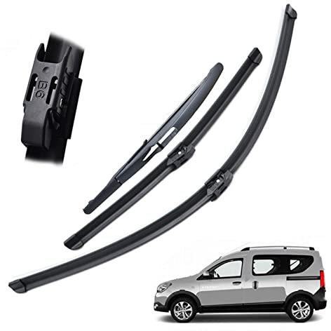 Kit de escobillas limpiaparabrisas para Dacia, Renault y Dokker (2016, 2017, 2018, 2019 y 2020)