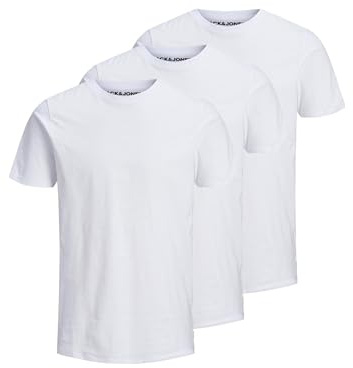 JACK & JONES Herren Jjeorganic Basic Tee Ss O-ne 3pk Mp Noos Jjeorganic Basic Tee Ss O-Ne 3Pk Mp Noos (3er Pack)